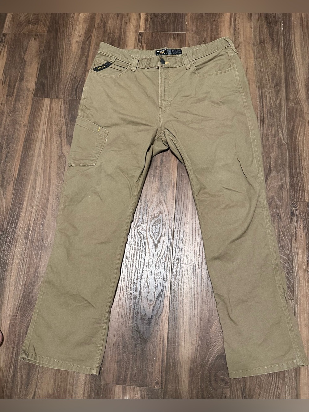 Men’s Ariat M4 Rebar Workhorse Pants Khaki Relaxed Straight 38/32